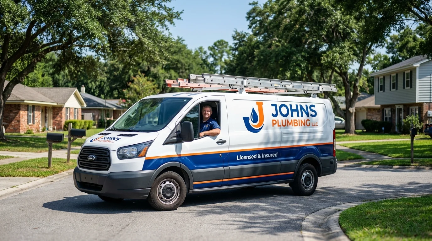 Johns Plumbing LLC service van in Silver Springs, NV