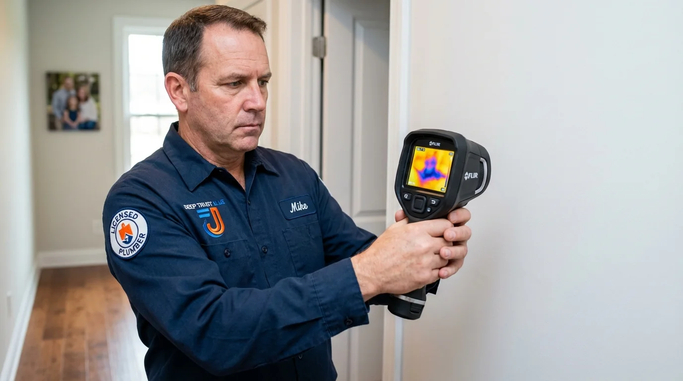 Thermal imaging leak detection by Johns Plumbing LLC in Silver Springs